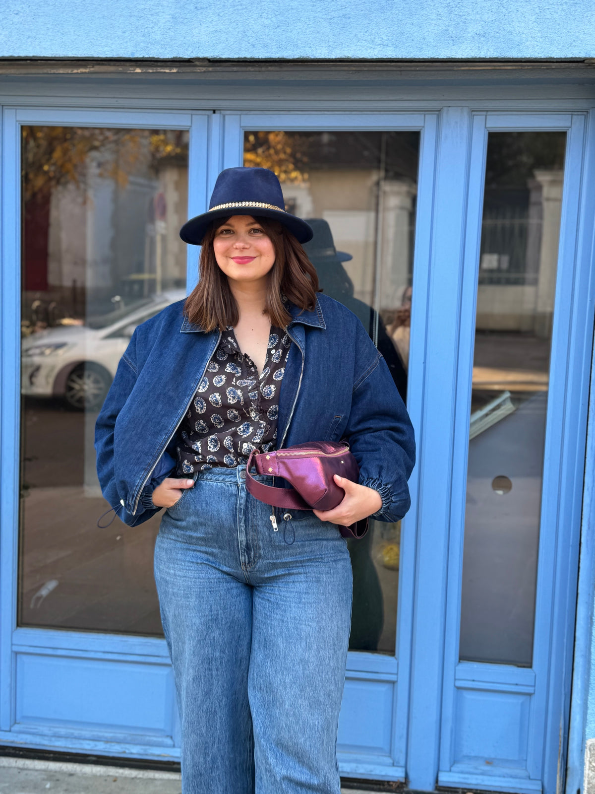 Veste en jean automne, mode femme, boutique femme auxerre, mode auxerre, magasin auxerre, frnch paris 
