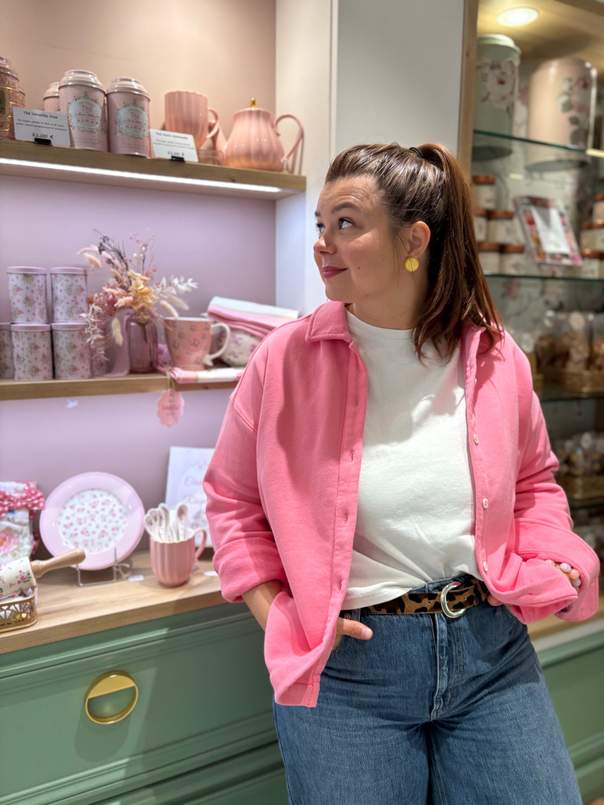 pateasserie ghk, auxerre, boutique mode femme auxerre, surchemise molleton, octobre rose