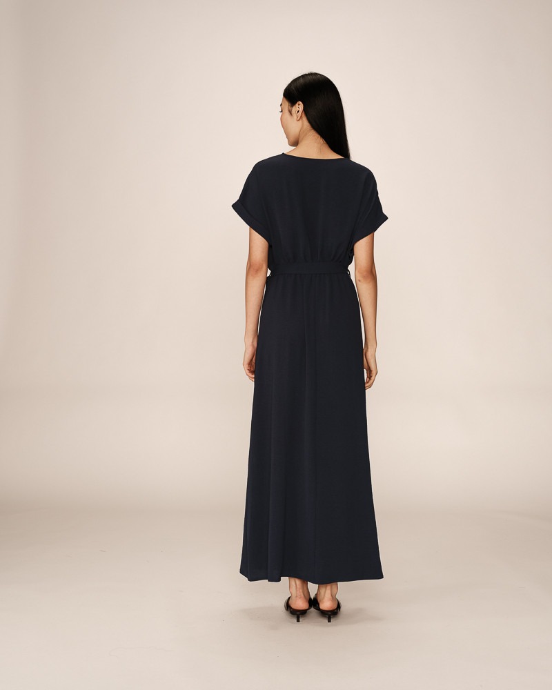 robe-longue-marine-papillon cerf volant auxerre